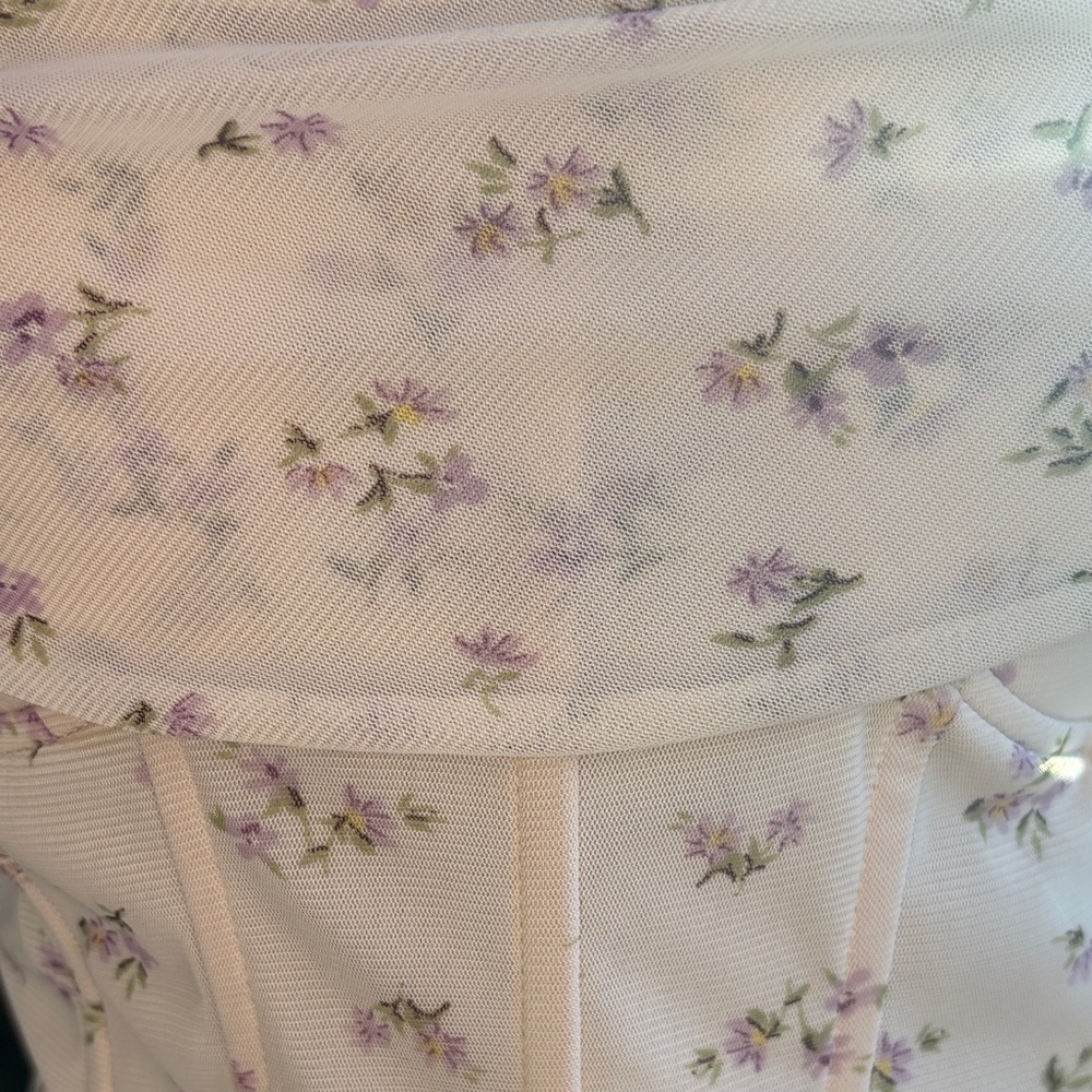 Iris Floral Camisole with Purple Accents - Picture 2 of 7